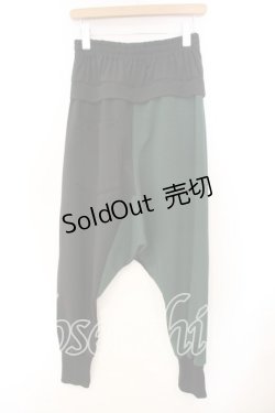 画像2: NieR CLOTHING / バイカラーサルエルパンツ  ブラック×グリーン O-25-12-13-043-PU-PA-OW-ZT519