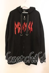 PSYNXX / 羽パーカー  ブラック×レッド O-25-12-13-051-PU-TO-IG-OS