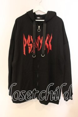 画像1: PSYNXX / 羽パーカー  ブラック×レッド O-25-12-13-051-PU-TO-IG-OS