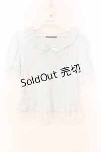 Innocent World / 水玉チュールプルオーバー  サックス O-25-12-13-052-IW-TO-IG-OS