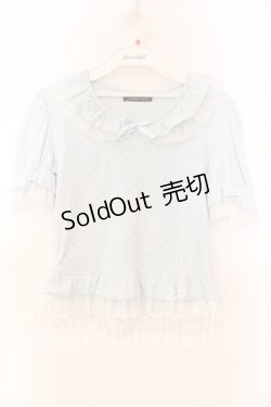 画像1: Innocent World / 水玉チュールプルオーバー  サックス O-25-12-13-052-IW-TO-IG-OS