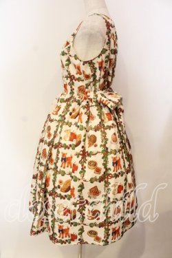 画像3: axes femme kawaii / 森のケーキ屋さん柄ジャンスカ  アイボリー O-25-12-13-005-AX-OP-IG-OS