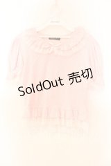 Innocent World / 水玉チュールプルオーバー  ピンク O-25-12-13-053-IW-TO-IG-OS