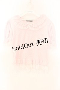 Innocent World / 水玉チュールプルオーバー  ピンク O-25-12-13-053-IW-TO-IG-OS