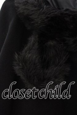 画像5: metamorphose / くまみみマント  クロ O-25-12-13-056-ME-CO-IG-OS