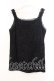 画像2: axes femme / ギャザー総レースタンク  クロ O-25-12-13-061-AX-TO-IG-OS (2)
