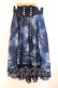 画像1: axes femme / ステラプリントイレヘムスカート  ネイビー O-25-12-13-062-AX-SK-IG-OS (1)