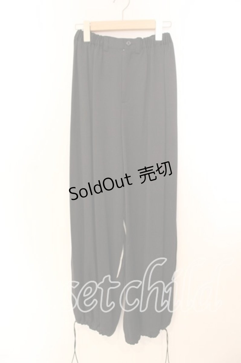 画像1: BPN / サテンストライプ切り替えパンツ  ブラック O-25-12-13-063-GO-PA-IG-OS (1)