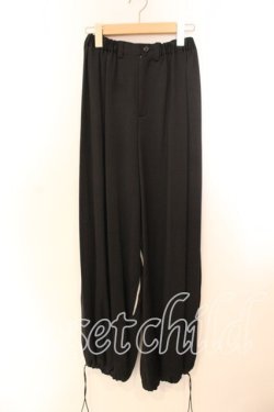 画像1: BPN / サテンストライプ切り替えパンツ  ブラック O-25-12-13-063-GO-PA-IG-OS