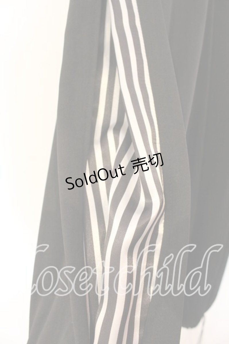 画像2: BPN / サテンストライプ切り替えパンツ  ブラック O-25-12-13-063-GO-PA-IG-OS (2)