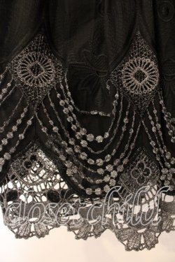 画像4: BPN / ラメレースシャーリングワンピース Ｍ ブラック O-25-12-13-065-GO-OP-IG-OS