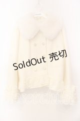 axes femme / 裾レースショートコート  オフ O-25-12-13-067-AX-CO-IG-OS