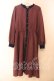 画像1: axes femme POETIQUE / 刺繍ケープ付レトロワンピース【ケープ欠品】  ワイン O-25-12-13-068-AX-OP-IG-OS (1)