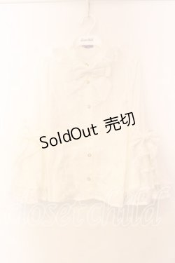 画像1: axes femme kawaii / 姫袖7分丈ブラウス  シロ O-25-12-13-069-AX-BL-IG-OS