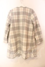 画像2: axes femme / ビジュー付きコーディガン  シロ×グレー O-25-12-13-070-AX-CO-IG-ZTC044 (2)