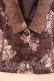 画像2: axes femme / グランブーケ柄レース襟ベスト  ブラウン O-25-12-13-074-AX-TO-IG-OS (2)