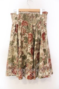 画像2: axes femme / ゴブラン柄スカート  ベージュ O-25-12-13-075-AX-OP-IG-OS