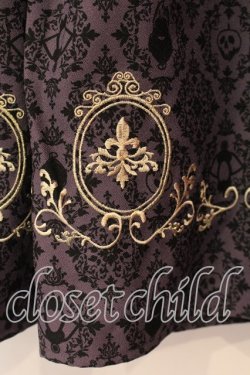 画像2: axes femme / Disneyダークオーナメント柄スカート  パープル O-25-12-13-077-AX-SK-IG-OS