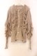 画像1: axes femme / ヴィンテージ風透編ニットカーディガン  ベージュ O-25-12-13-078-AX-TO-IG-OS (1)