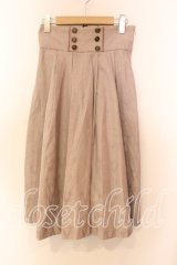 axes femme POETIQUE / W釦ミディ丈スカート  ピンク O-25-12-13-079-AX-SK-IG-OS