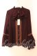 画像1: axes femme / ジャボ風フリルブラウス  ワイン O-25-12-13-083-AX-BL-IG-OS (1)