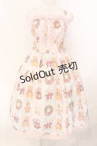 Chalmiere / クリスマス柄ジャンスカ  ピンク O-25-12-13-008-0-OP-IG-OS