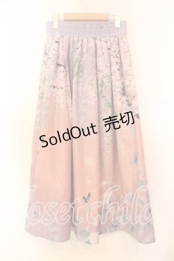 画像3: axes femme / 古典絵巻風パネル柄スカート  ピンク系 O-25-12-13-087-AX-SK-IG-OS