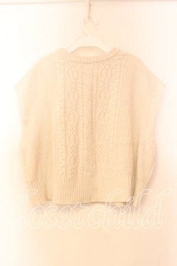 画像4: axes femme POETIQUE / ニットベスト  アイボリー O-25-12-13-088-AX-TO-IG-OS