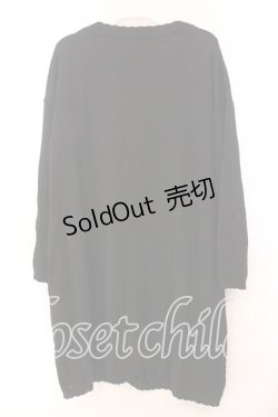 画像3: axes femme / バラ刺繍ロングニットカーデ  クロ O-25-12-13-090-AX-TO-IG-OS