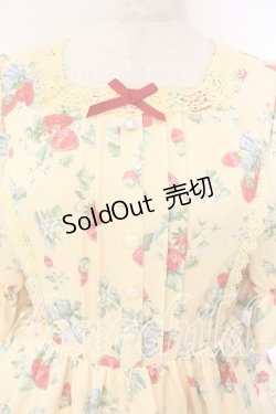 画像2: axes femme Kawaii / クラシックベリーワンピース  イエロー O-25-12-13-009-AX-OP-IG-OS