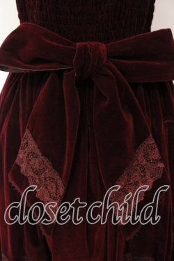 画像5: axes femme kawaii / ベルベットドールジャンスカ  ワイン O-25-12-13-010-AX-OP-IG-OS