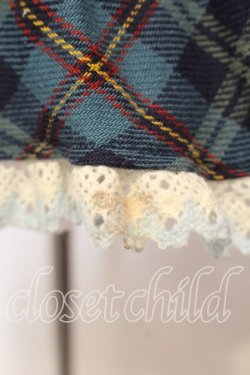 画像2: metamorphose / チェックサーキュラースカート  ブルー O-25-12-13-014-ME-SK-OW-OS