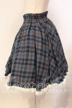 画像3: metamorphose / チェックサーキュラースカート  ブルー O-25-12-13-014-ME-SK-OW-OS