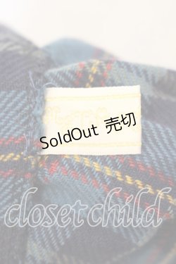 画像5: metamorphose / チェックサーキュラースカート  ブルー O-25-12-13-014-ME-SK-OW-OS