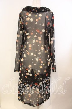 画像4: WONDERFUL WORLD / ローズシフォンチャイナボタンワンピース  クロ O-25-12-13-016-LO-OP-IG-OS