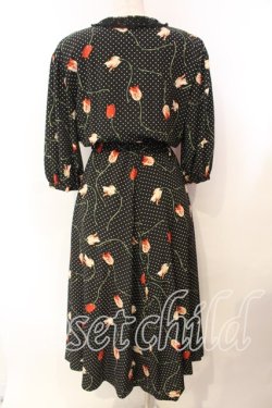 画像3: INGEBORG / ドットチューリップワンピース  クロ O-25-12-13-017-LO-OP-IG-OS