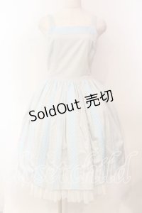 Innocent World / 水玉リボンジャンパースカート  サックス O-25-12-13-003-IW-OP-IG-OS