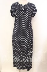 画像1: INGEBORG / ドットノースリーブワンピース  ネイビー O-25-12-13-018-LO-OP-IG-ZT523 (1)