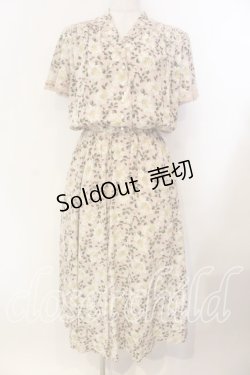 画像1: INGEBORG / スモック刺繍花がらワンピース  ピンク O-25-12-13-019-LO-OP-IG-ZT523