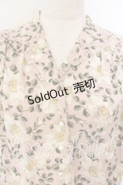 画像2: INGEBORG / スモック刺繍花がらワンピース  ピンク O-25-12-13-019-LO-OP-IG-ZT523