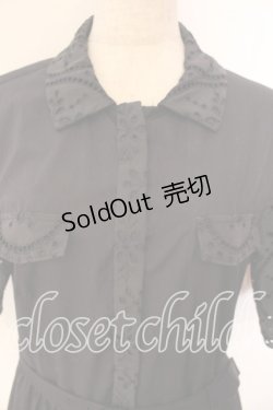 画像2: Jane Marple Dans Le Salon / Table cloth lace shirt dress ドレス Ｍ クロ O-25-12-13-020-JM-OP-IG-OS