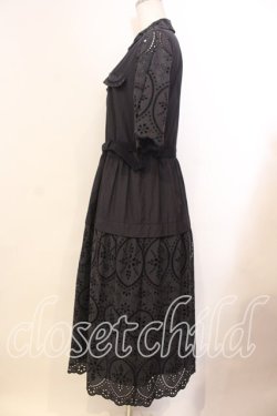 画像3: Jane Marple Dans Le Salon / Table cloth lace shirt dress ドレス Ｍ クロ O-25-12-13-020-JM-OP-IG-OS