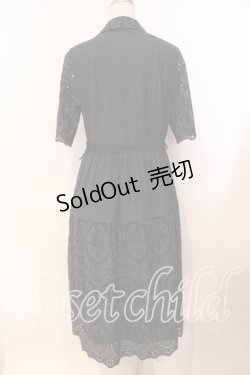 画像4: Jane Marple Dans Le Salon / Table cloth lace shirt dress ドレス Ｍ クロ O-25-12-13-020-JM-OP-IG-OS