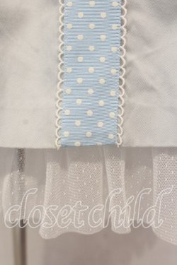 画像2: Innocent World / 水玉リボンジャンパースカート  サックス O-25-12-13-003-IW-OP-IG-OS