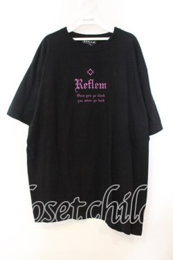 画像2: REFLEM / 箔プリントTEE F ブラック×ピンク O-25-12-13-022-PU-TO-OW-OS