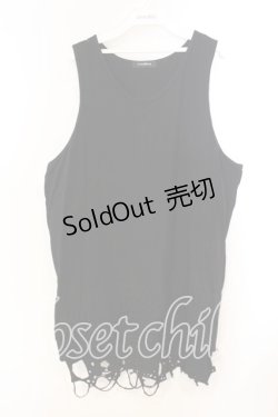 画像1: CIVARIZE / オパールダメージタンクトップ F ブラック O-25-12-13-023-GO-TO-OW-ZT514