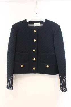 画像1: INGEBORG / キルティングノーカーラージャケット  クロ O-25-12-13-025-LO-JA-IG-OS