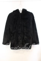 Ank Rouge / うさみみエコファーコート M クロ O-25-12-13-026-CA-CO-OW-OS