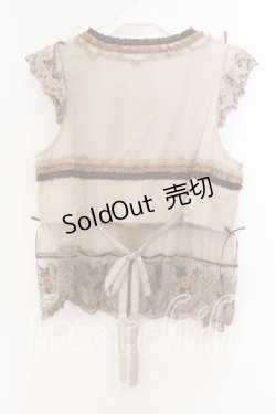 画像5: PINK HOUSE / ロココレース使いベスト  ブラウン O-25-12-15-034-LO-TO-OW-OS