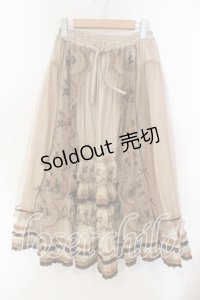 PINK HOUSE / ロココレース使いスカート  ブラウン O-25-12-15-036-LO-SK-OW-OS